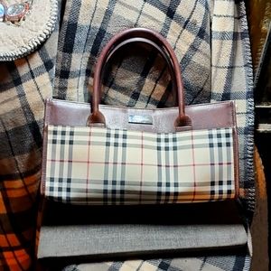 Burberry Nova Check Satchel Rectangular lShoulder Bag